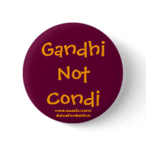 GandhiNotCondi buttons by JuiceForJustice GandhiNotCondi buttons