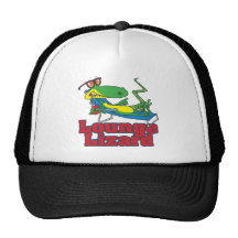 gandulear el dibujo animado del lagarto de salón gorros bordados