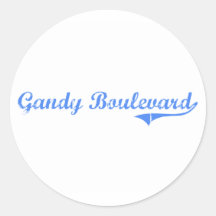 Gandy Boulevard Florida Classic Design Stickers