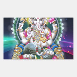 Ganesh Aura Rectangle Sticker