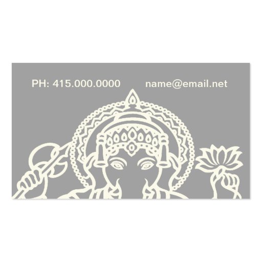 Ganesh Business Card Template (back side)