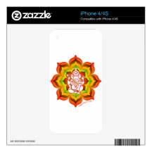 Ganesh in Lotus Skin For The iPhone 4