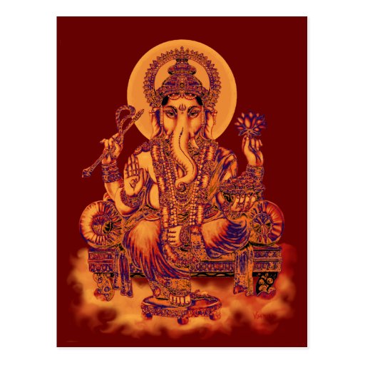 Ganesh Remover of Obstacles Postcard Zazzle