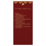 Ganesh Wedding Ceremony Program rack cards