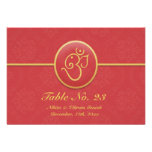 Ganesh Wedding Table Number Flat Card Invite at Zazzle