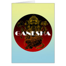 Ganesha 01 greeting cards