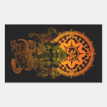 Ganesha 02 rectangular stickers