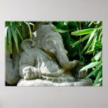 Ganesha Among Foliage Print