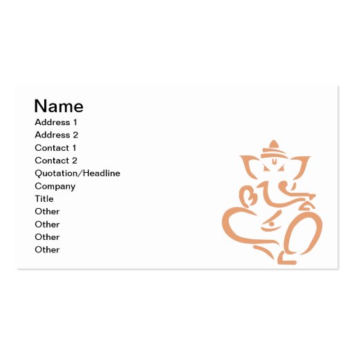 Ganesha Business Card