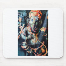 Ganesha elephant Hindu Success God Mousepads