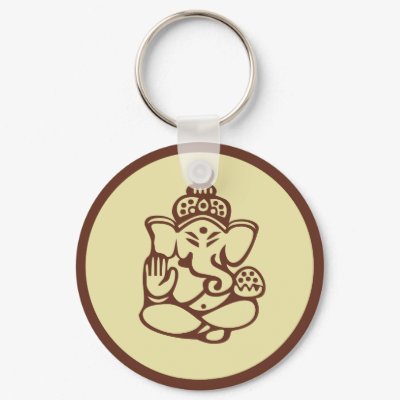 Ganesha Gift Key Chain by Yoga_TShirts_Gifts