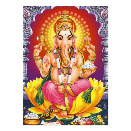 Ganesha - God Bless You Business Card Template (front side)