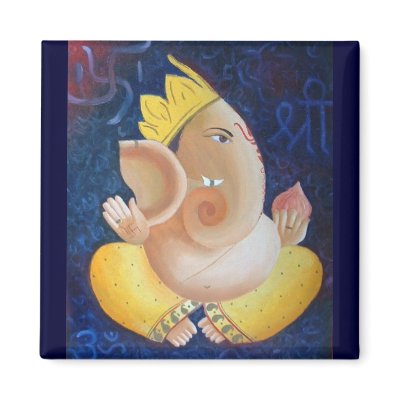 Ganesha magnet -3 by write2chinu