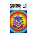 Ganesha Rainbow Mandala Stamp