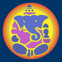 Ganesha Rainbow Mandala Sticker stickers