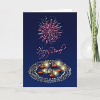Ganesha Rangoli - Diwali Greeting Card