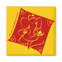 Ganesha Red Magnet