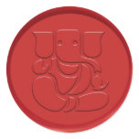 Ganesha Sign Wax Seal Stickers