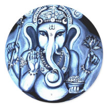 Ganesha Round Sticker