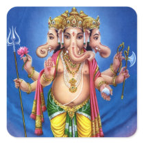 Ganesha Square Sticker