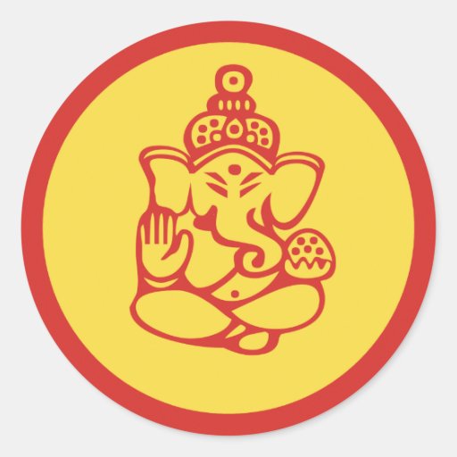 Ganesha Sticker Zazzle