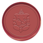 Ganesha Wax Seal Sticker
