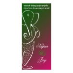 Ganesha Wedding Invite :: Emerald and Rose