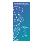 Ganesha Wedding Invite :: Navy and Teal