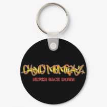 Gang Membaz Never Back Down Keychain