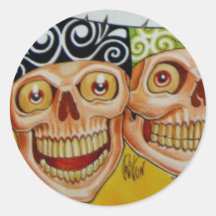 gang skull stickers