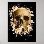 Gangs Skull - brownish Poster