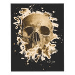 Gangs Skull - brownish Wood Wall Art
