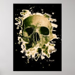 Gangs Skull - greenish Poster