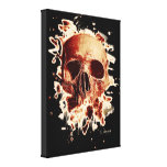 Gangs Skull - reddish Canvas Print