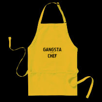 GANGSTA CHEF aprons
