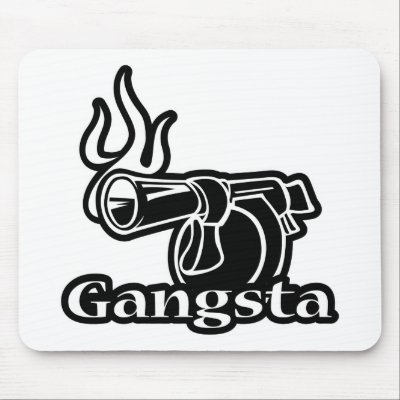 Gangsta Mouse Pad by gunworld