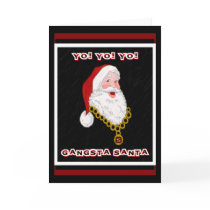 Gangsta Santa Greeting Card