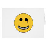 Gangsta Smiley Greeting Cards