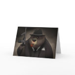bear, mob, mobster, machine, gun, black, suit,
