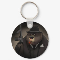 Gangster Bear Keychain by stlewis75 Gangster Bear Keychain