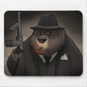 Gangster Bear Mousepad by stlewis75 Gangster Bear Mousepad