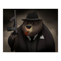 Gangster Bear Poster posters