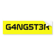 Gangster!! bumper stickers