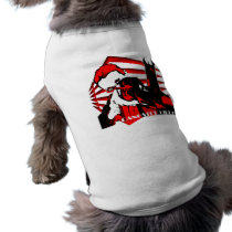 Gangster Girl With Gun Pet T Shirt