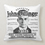 Gangster John Dillinger Pillows