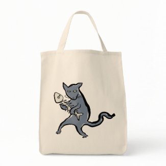 gangster kitten canvas bags