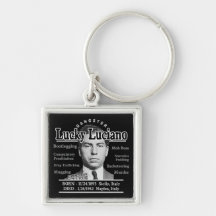Gangster Lucky Luciano Keychains