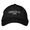 gangster of love embroidered hats by funnycustomtshirts gangster of love embroidered hats