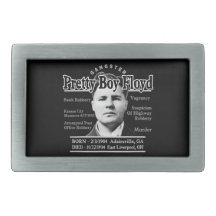 Gangster Pretty Boy Floyd Belt Buckles
