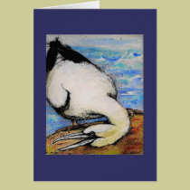 Gannet - water bird Note Card cards